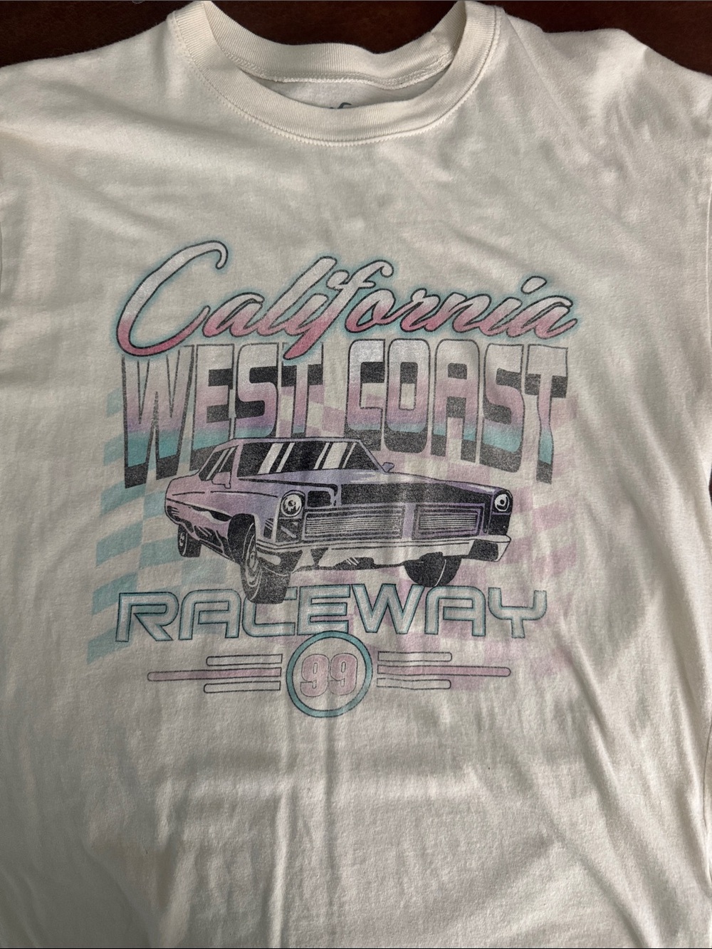 Hollister California West Coast Raceway Graphic Tee - White